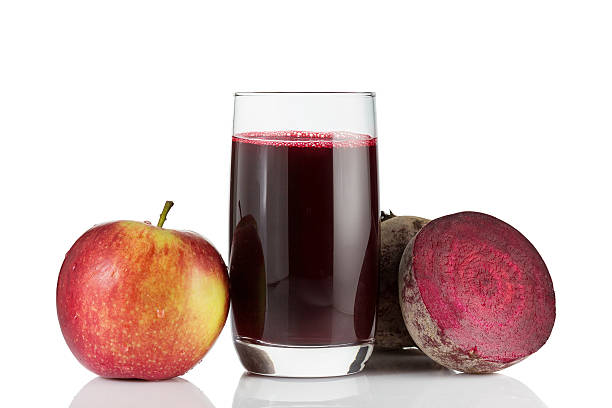 Beetroot, apple and beetroot juice